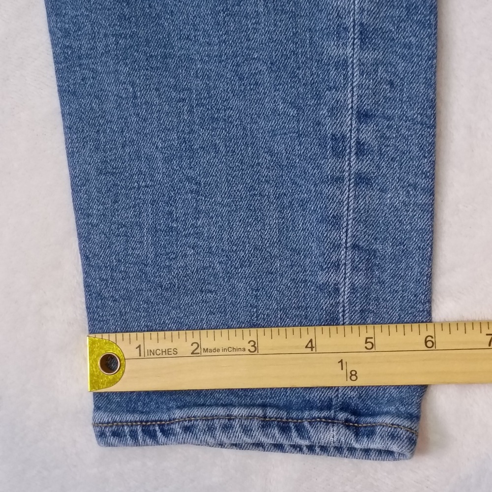 American Eagle Mom Jeans Womens 2 Regular Blue Stretch High Rise Tapered Denim - Picture 10 of 16